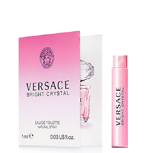 Bright Crystal Eau de Toilette 1ml สำหรับสาวผู้ชื่นชอบความทันสมัย กลิ่นหอมฟรุตตี้ฟลอรอล แนวสดชื่นอ่อนหวาน สดใส แฝงไว้ด้วยความอ่อนโยน